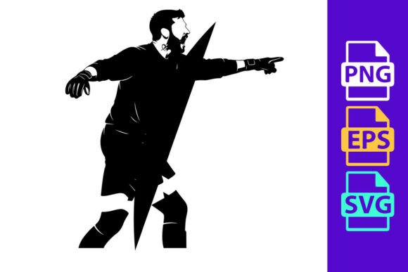 Capture Dynamic Energy with This Football Silhouette Clipart