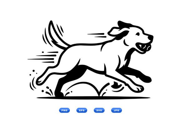Dynamic Dog Clipart: Inject Energy into Your Brand