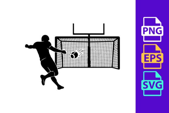 Dynamic Motion: Soccer Goalkeeper Clipart for Designers