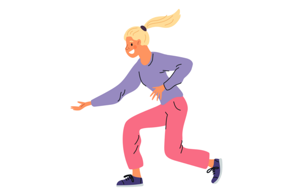 Energize Your Design: The Dynamic Appeal of Woman in Active Pose