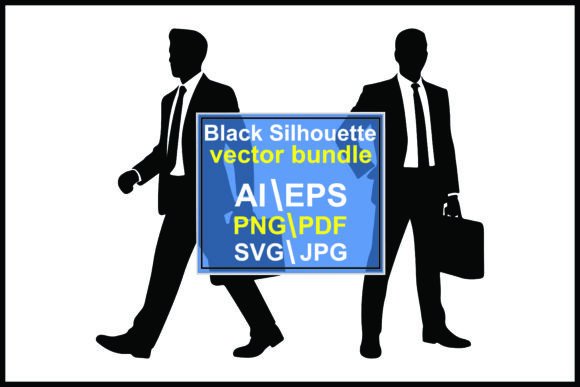 Silhouettes of Businessmen with Briefcases: A Designer's Guide